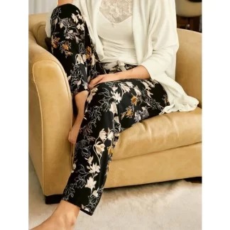 Nina Von C Pyjama / Lounge broek -Zwart
